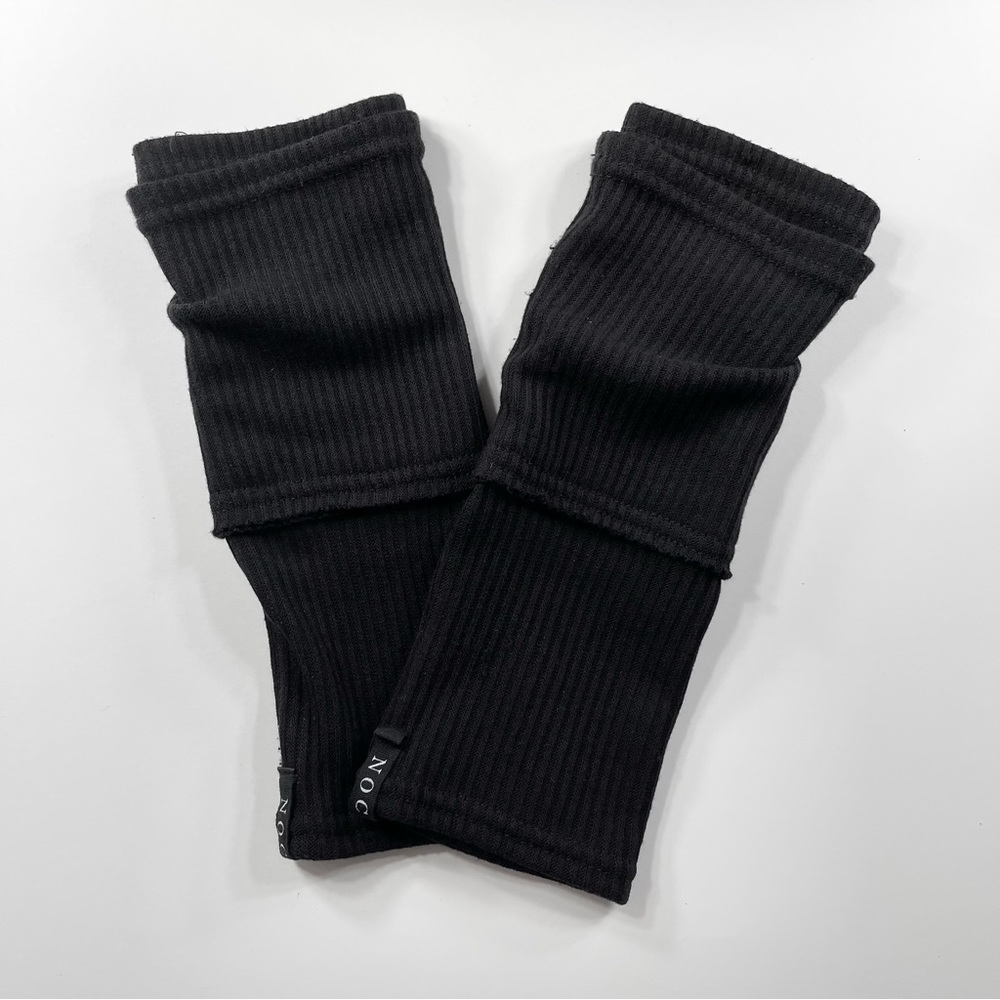 Noctex Zoe black ribbed gloves